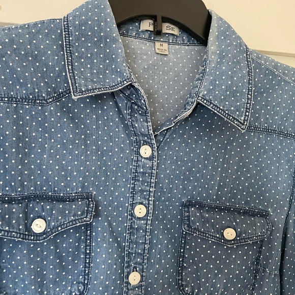 Blue polkadot shirt - Picture 2 of 5